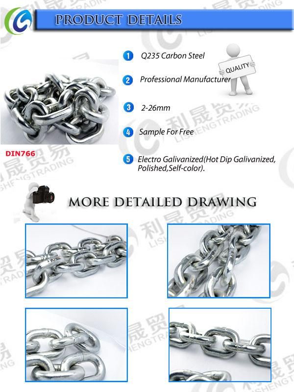 HDG Welding Short G30 DIN766 Link Chain