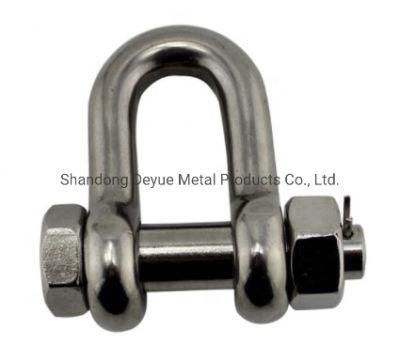 8mm High Polished Stainless Steel AISI304/316 Key Safety Pin Halyard Shackle with Bar