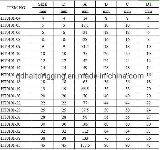 Rigging Hardware China Stainless Steel Dee Shackle with Customized