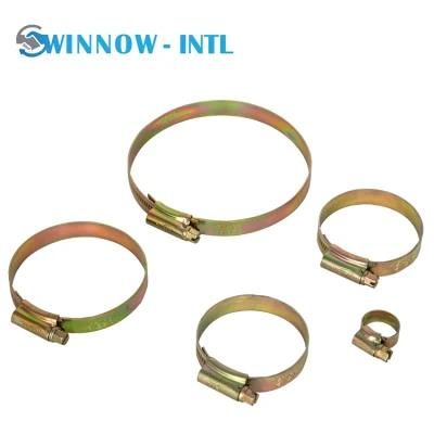 Adjustable British Type Worm Drive Hose Clamp