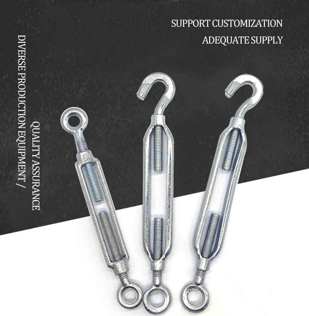 Stainless Steel/Galvanized Drop Forged Wire Rope Turnbuckle with Eye and Jaw