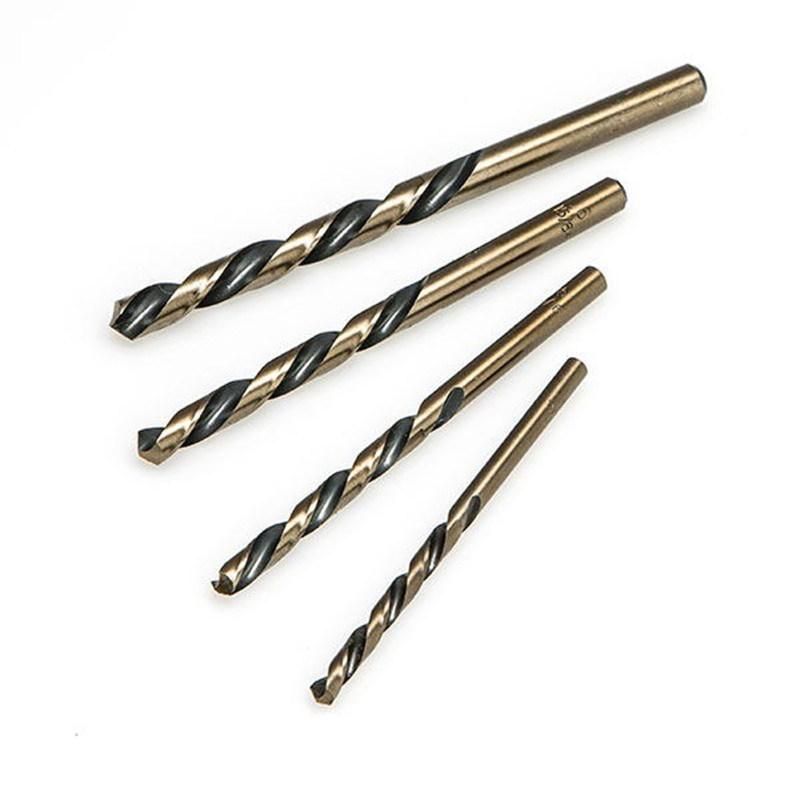 HSS Twist Drill Bit Fully Ground with Black & Amber Finish