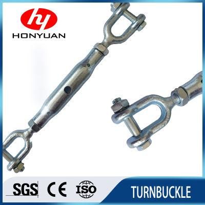 Wholesale Heavy Duty Carbon Steel Drop Forged Galvanized Us Type Wire Rope Large Turnbuckle