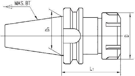 Milling Chuck Arbor for CNC Bt Shank