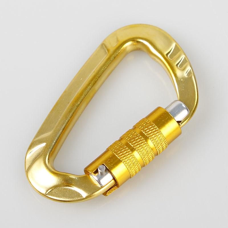 Kingslings Heavy Duty 12kn 7075 Aluminum Screw Locking Climbing Carabiner Hook for Outdoor