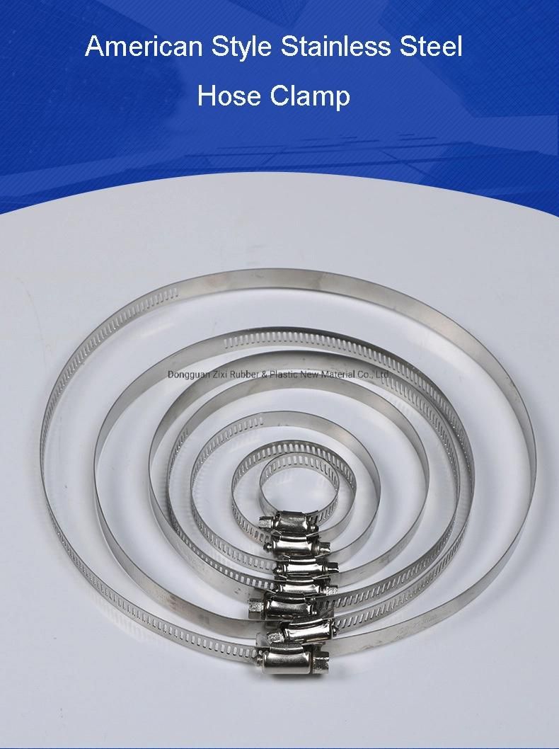 Waste Flexible Pipe Connector 40mm American Type Worm Drive Hose Clamp