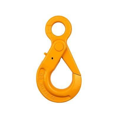 Quality Rigging G80 Forged Alloy Steel Clevis Type Self Locking Hook for Chain Sling
