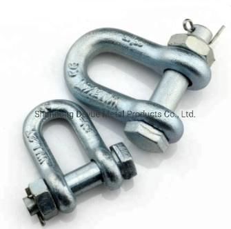 Size 3/4&quot; Wll 4.75 Tons HDG Steel Drop Forged Us G210 Type D Shackle