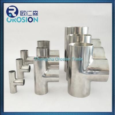 Stainless Steel 4inch Tee/3-Way for Sanitary Grade