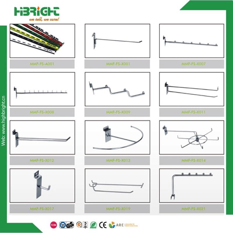 Single Double Prong Steel Wire Display Hook for Supermarket