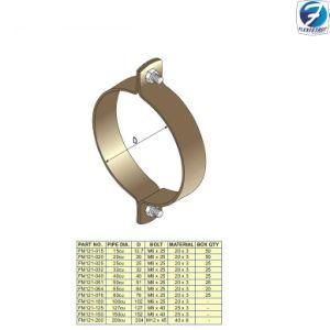 Standard Double Bolted Clamp for Copper Pipe (FM121 Series)