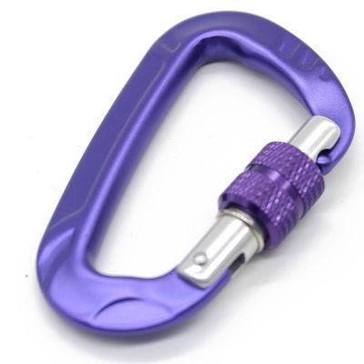 Kingslings Heavy Duty 12kn 7075 Aluminum Screw Locking Climbing Carabiner Hook for Outdoor