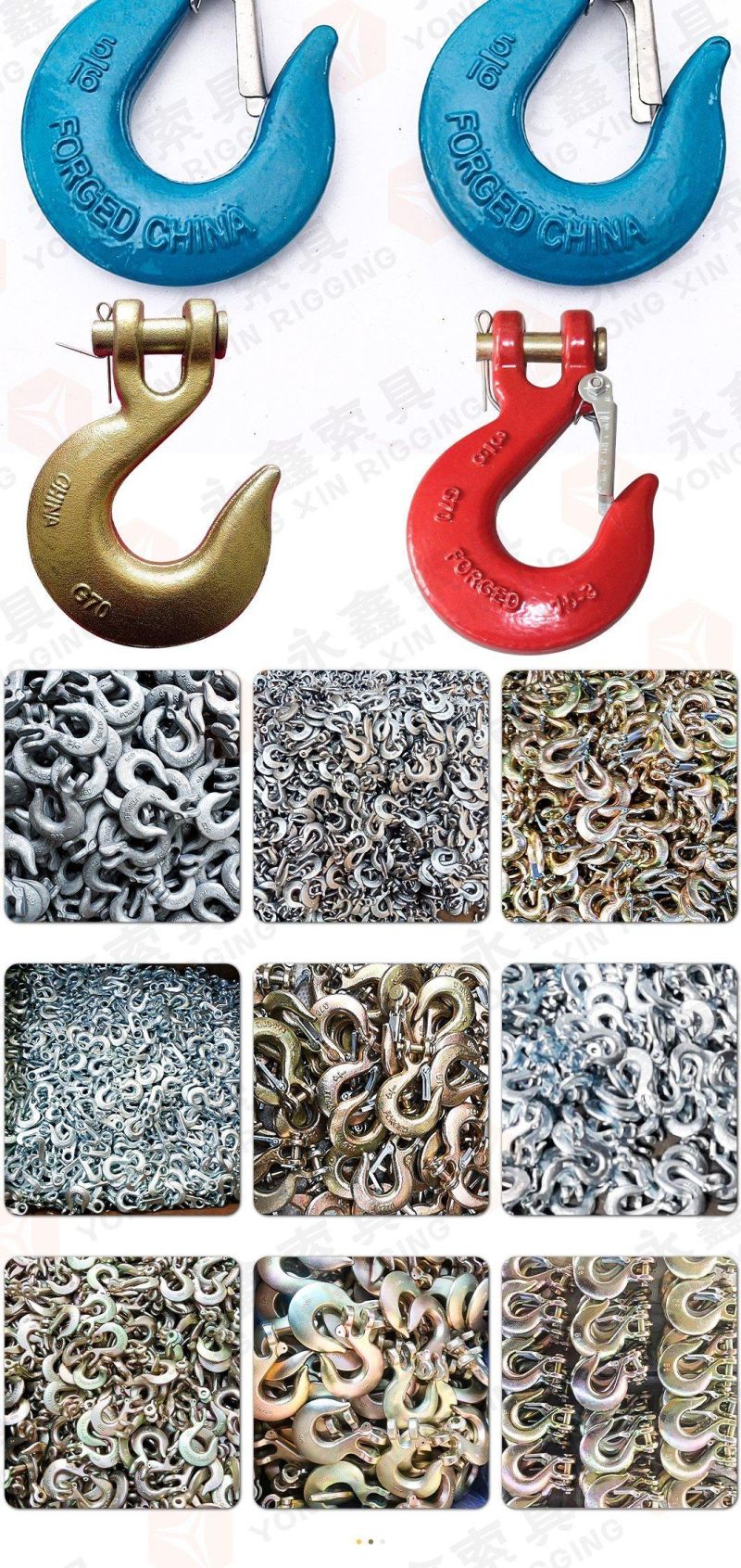 3/8" Stainless Steel 316 Clevis Hooks