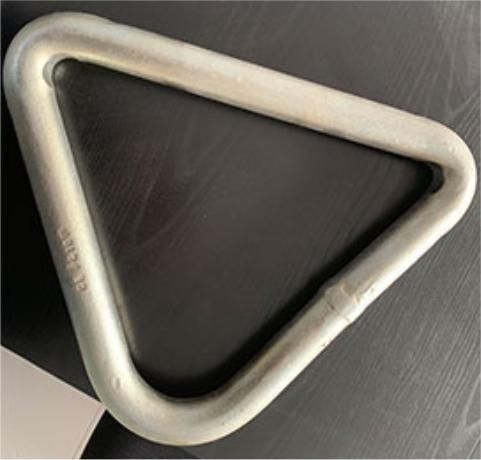 Drop Forged Metal Triangle Ring with Cross Bar