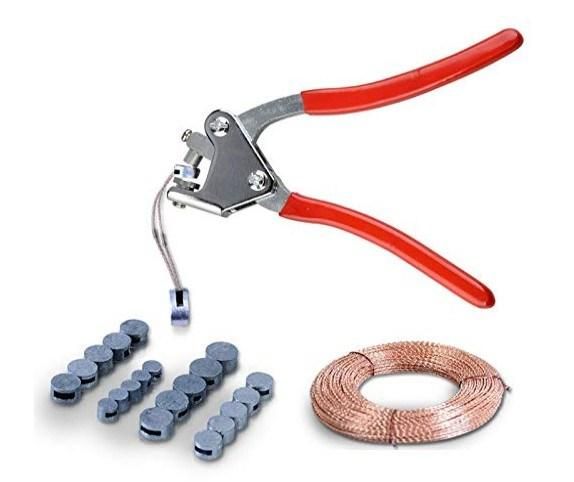 Lead Seal Pliers with Plastic Covering Clamps Cramps Clips for Clipping Lead Seals