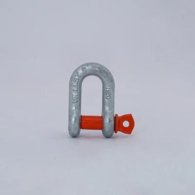 High Strength Drop Forged Us Standard G210 Anchor Chain D Shackle with Screw Pin