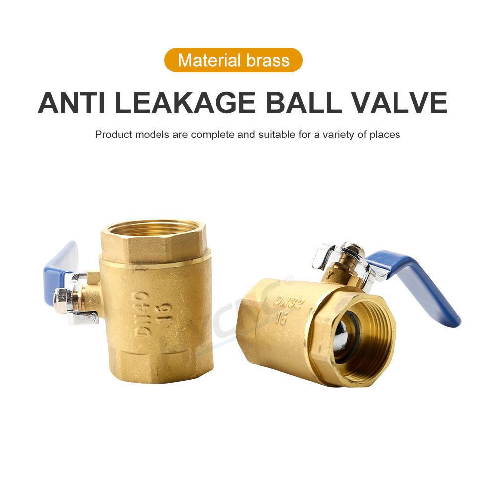 Female Threaded Brass Close Ball Faucet Full Port Handle Valve DN25 DN32 DN40 DN50 Water-Gas-Oil Adapter Control Pipe Fittings