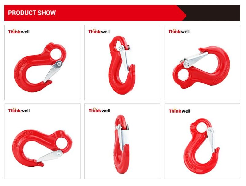 Forged Alloy Steel G80 Eye Sling Hook with Latch