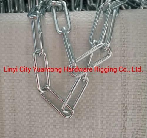 Factory Supply Welded Galvanized DIN5685c Long Link Chain