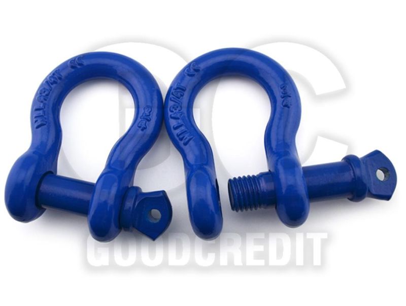 Hot Sale Chinese Cheap Price Good Quality Galvanized Us Hot Forged Safety Bow Shackle with Nut G2130