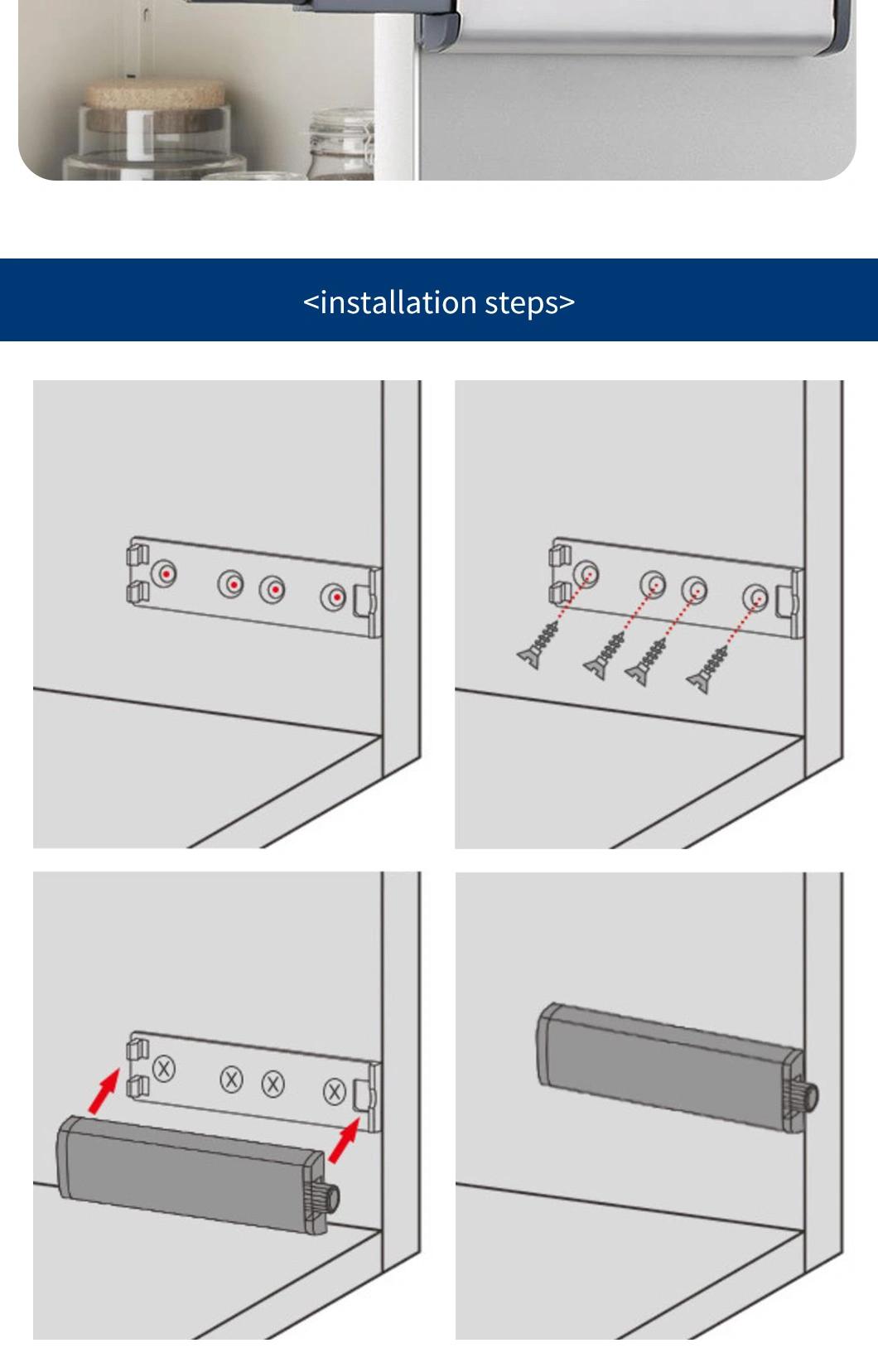 Magnetic Rebound Device for Cabinet Door Without Handle