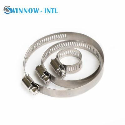 American Type Worm Gear Hose Clamps with Perforated Band