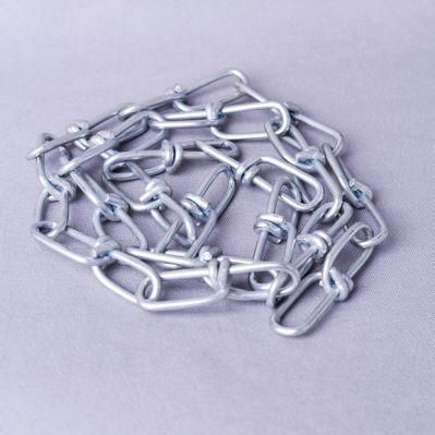 Weldless High Quality Double Loop Chain DIN5686 AISI304/316 Stainless Steel Knotted D Chain