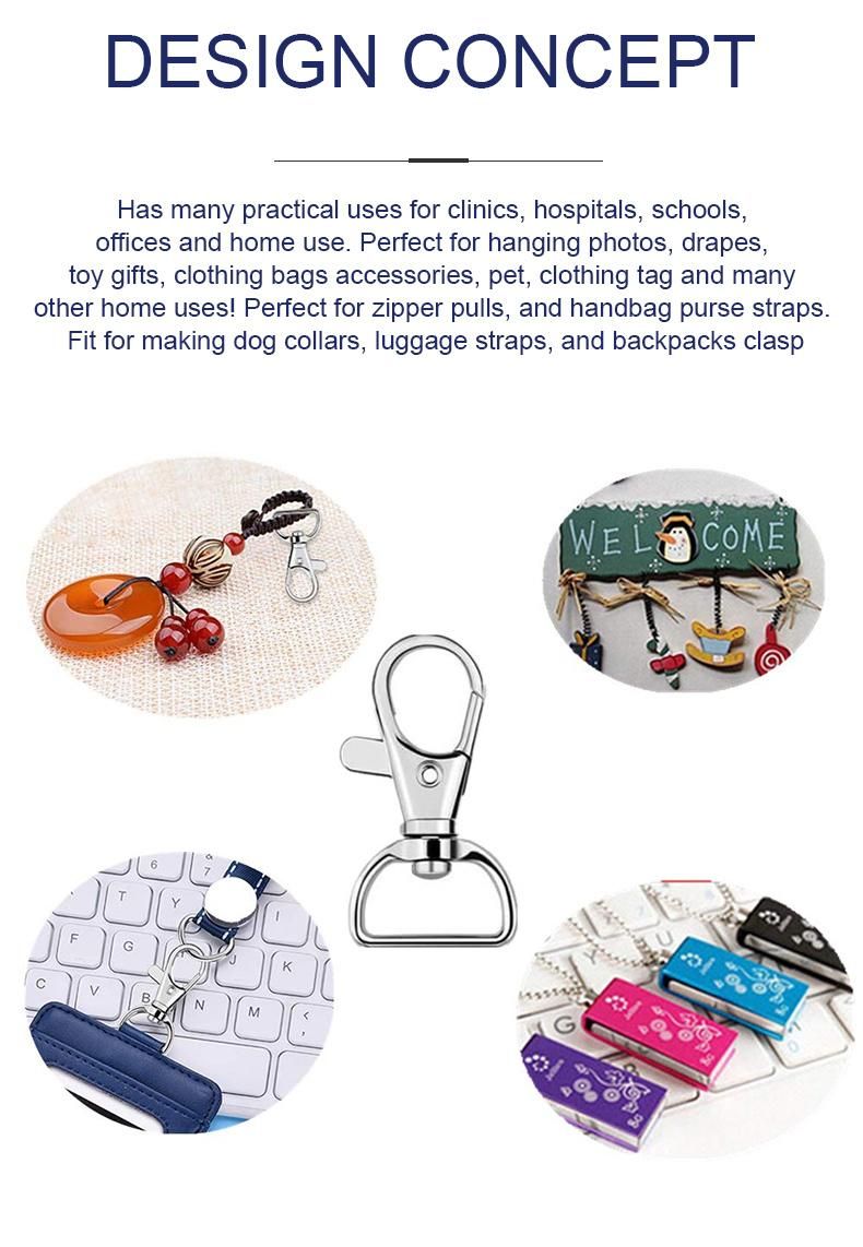 Metal Bags Strap Buckles Lobster Clasp Collar Carabiner Snap Hook DIY Keychain Bag Part Accessories