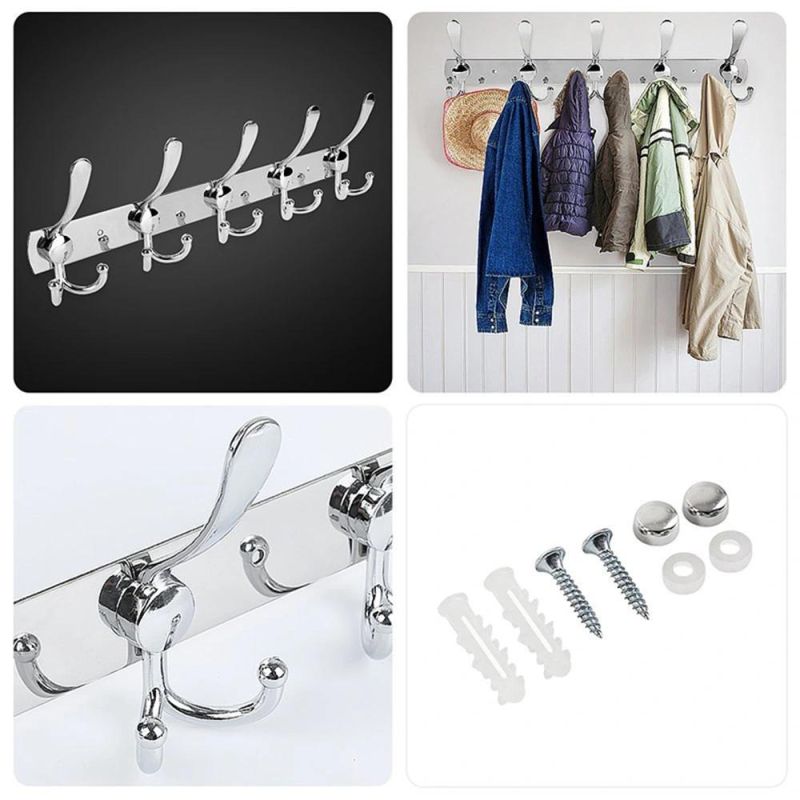 Stainless Steel Strong Towel Clothes Rows Hook