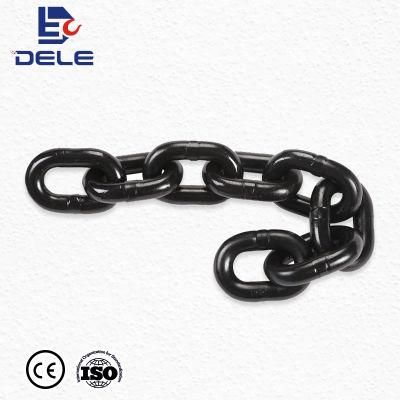 High Tensile Black Heavy Duty Welded Alloy Steel G80 G100 Lifting Link Load Chain