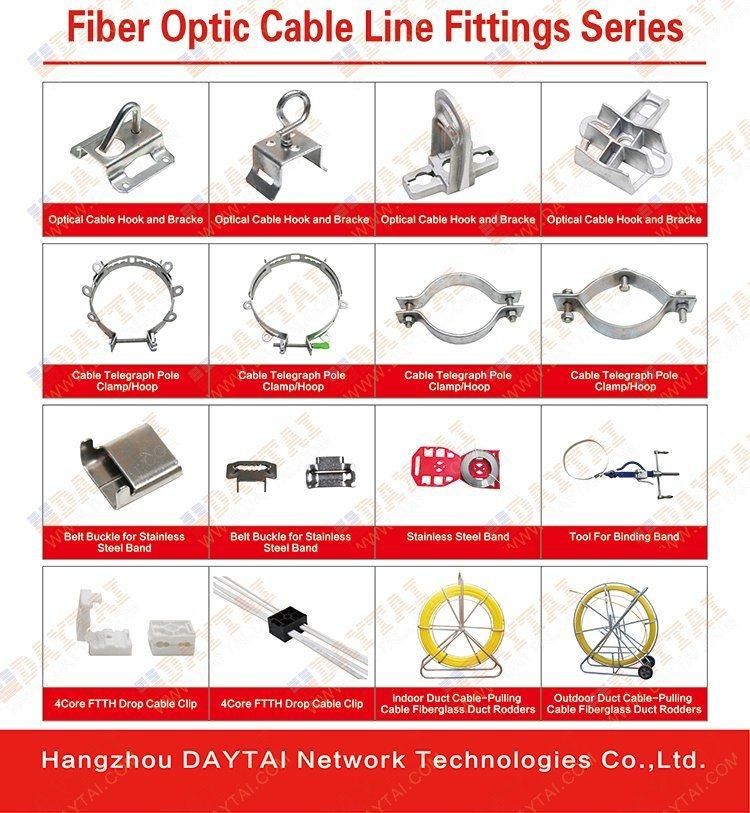 Fish Tension Clamp FTTH Optical Fiber Optic Cable Clamp