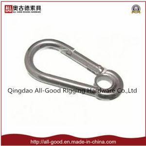 Galvanized Spring Hook with Eyelet DIN5299e