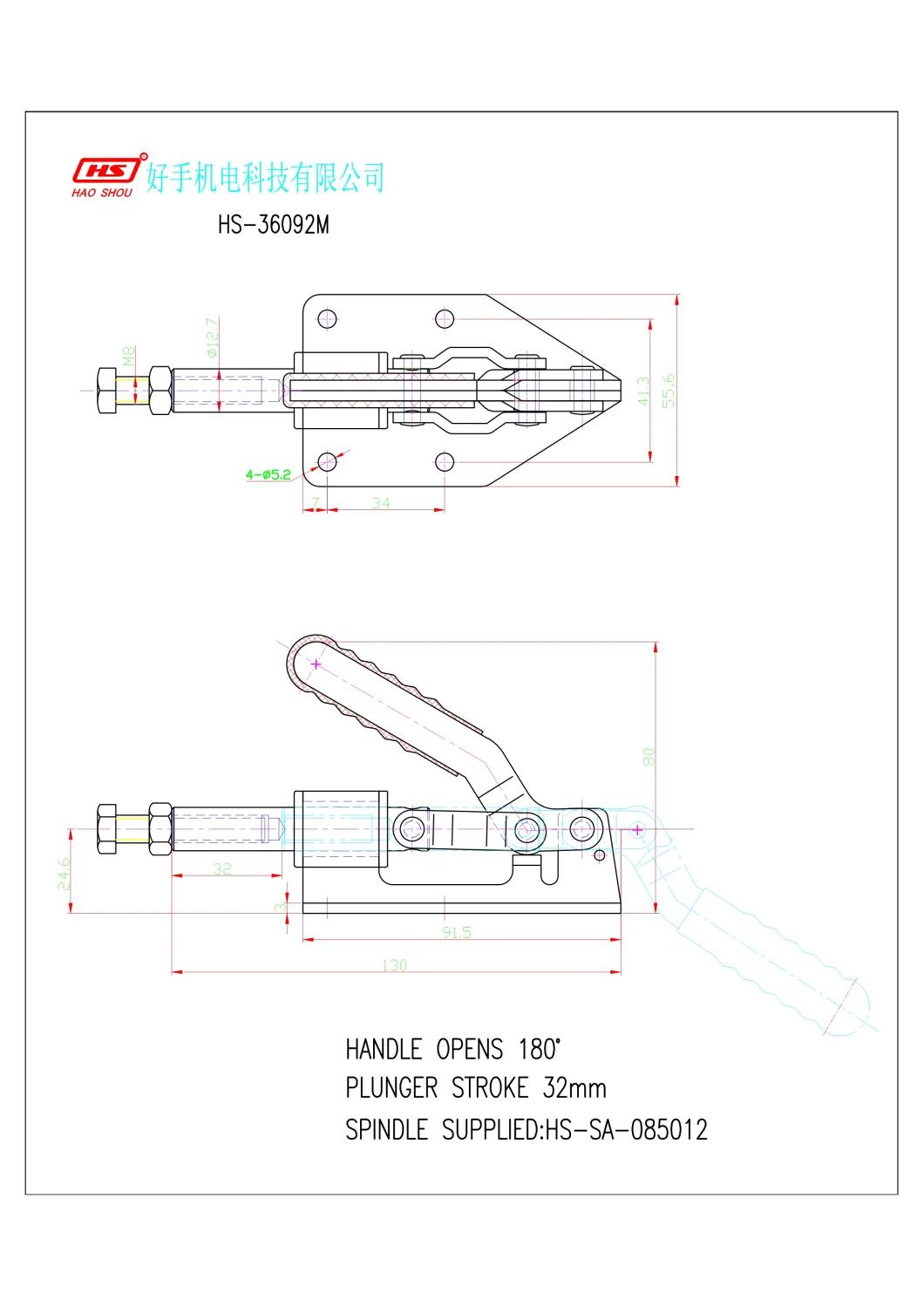 HS-36092m Push and Pull Toggle Clamp Similar with 609-M Zinc Color Plated From Taiwan Factory