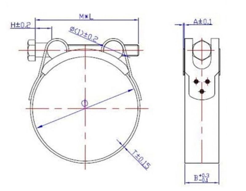 Heavy Duty Metal Pipe Tube Hose Clamps