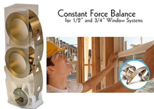 Constant Force Spring for Lifting Doors and Windows