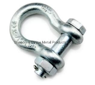 Us Type Drop Forged Hot DIP Galvanized Screw Pin Lifting Bow Shackle