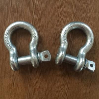 4.75 Ton Galvanized Bow Screw Pin Shackle