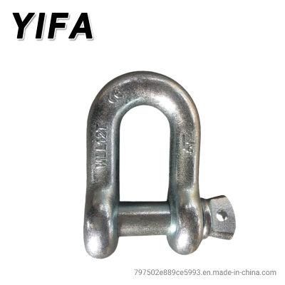 Galvanized D Shackle Us Type G210 Screw Pin Chain Shackle