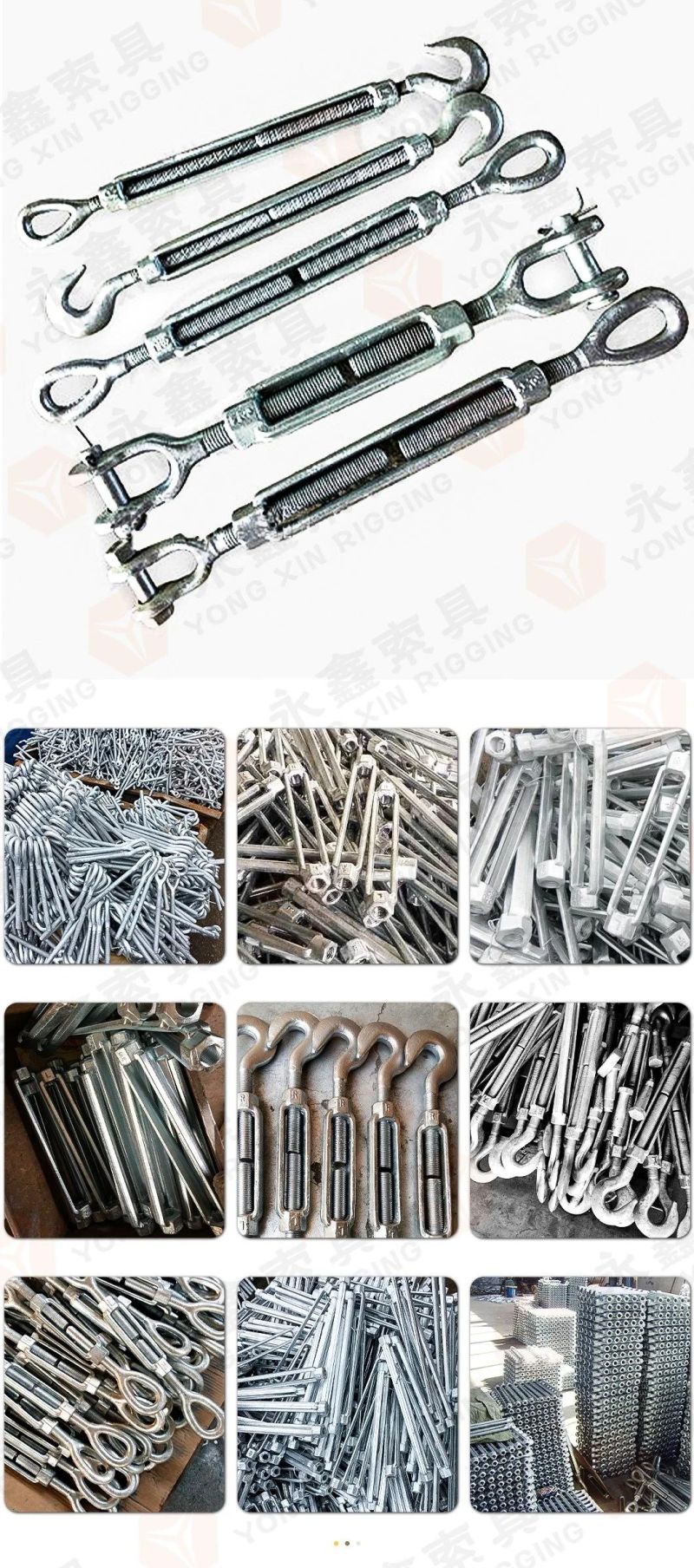 Hot Selling Stainless Steel Size Mini Heavy Duty Swageless Wall Bracing Turnbuckle