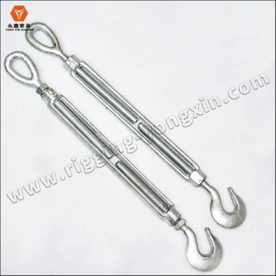 Stainless Steel AISI304/316 Open Body Turnbuckles Eye and Hook Construction Size of 20mm Steel Turnbuckle