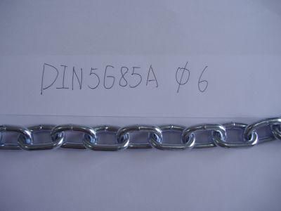 Galvanzied DIN5685A Steel Link Chain