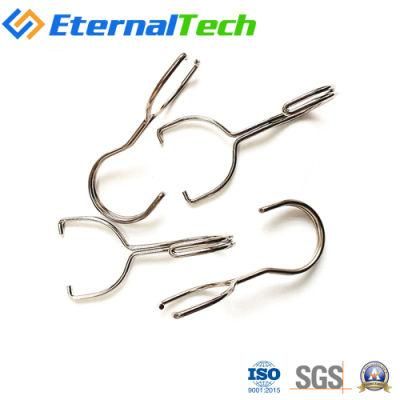 Wire Forms Clothespin Spring Retaining Metal Binder Clips with Hook