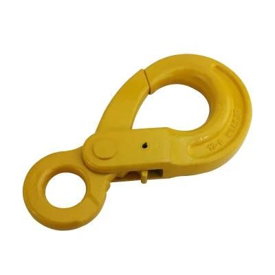 G80 Forged Swivel Carabiner Alloy Steel Eye Type Self Locking Hook