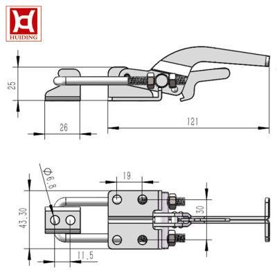 Zinc Plated Carbon Steel Assembly Tools Type Toggle Clamps