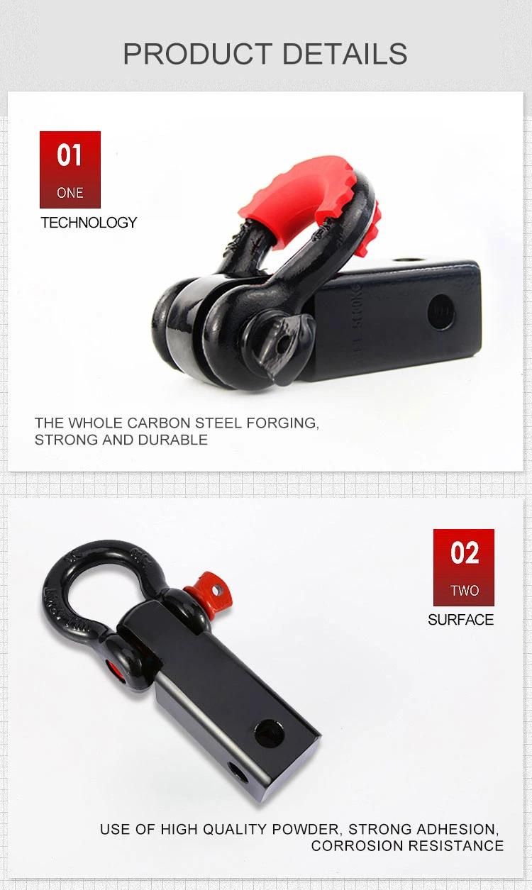 Hot Sell 4.75t Black Shackle with Hitch Receiver