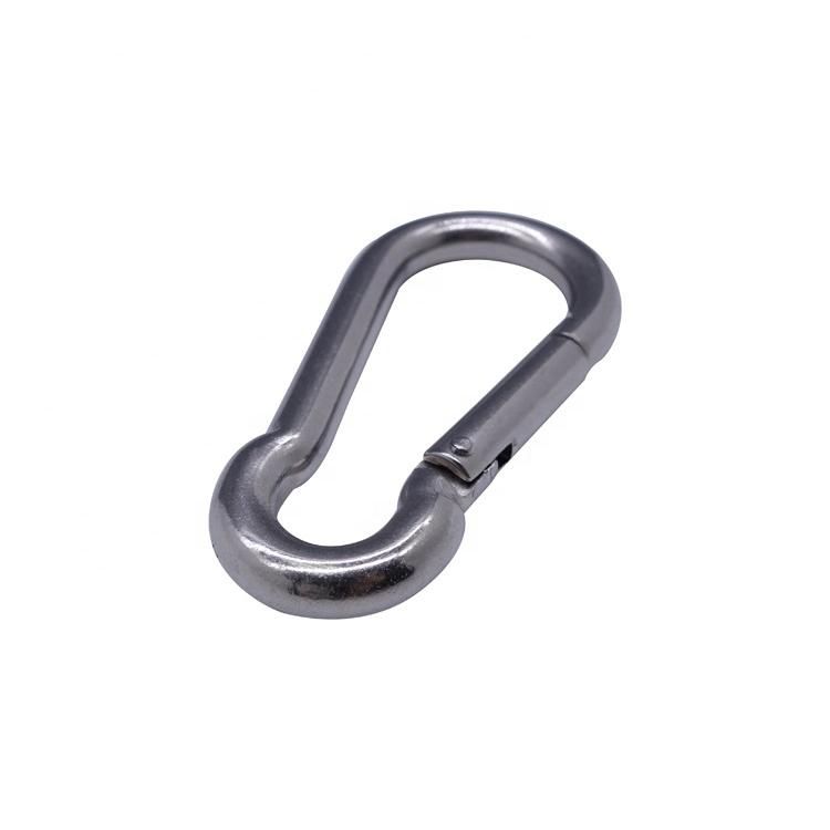 Stainless Steel Spring Snap Hook Carabiner Link Buckle Pack Grade Heavy Duty Quick Link for Camping Fishing Hiking Traveling