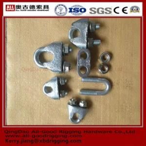 Fastener Yellow Zinc Plated DIN1142 Wire Rope Clamps