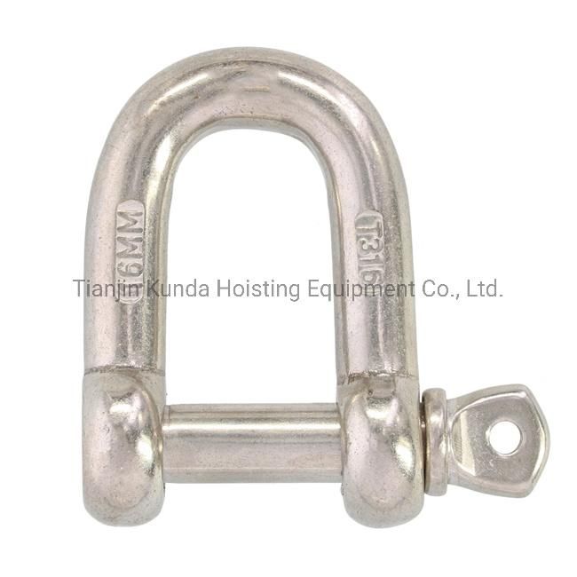 Carbon Steel or Stainless Steel Bow Shape Anchor Shackle with Screw Pin