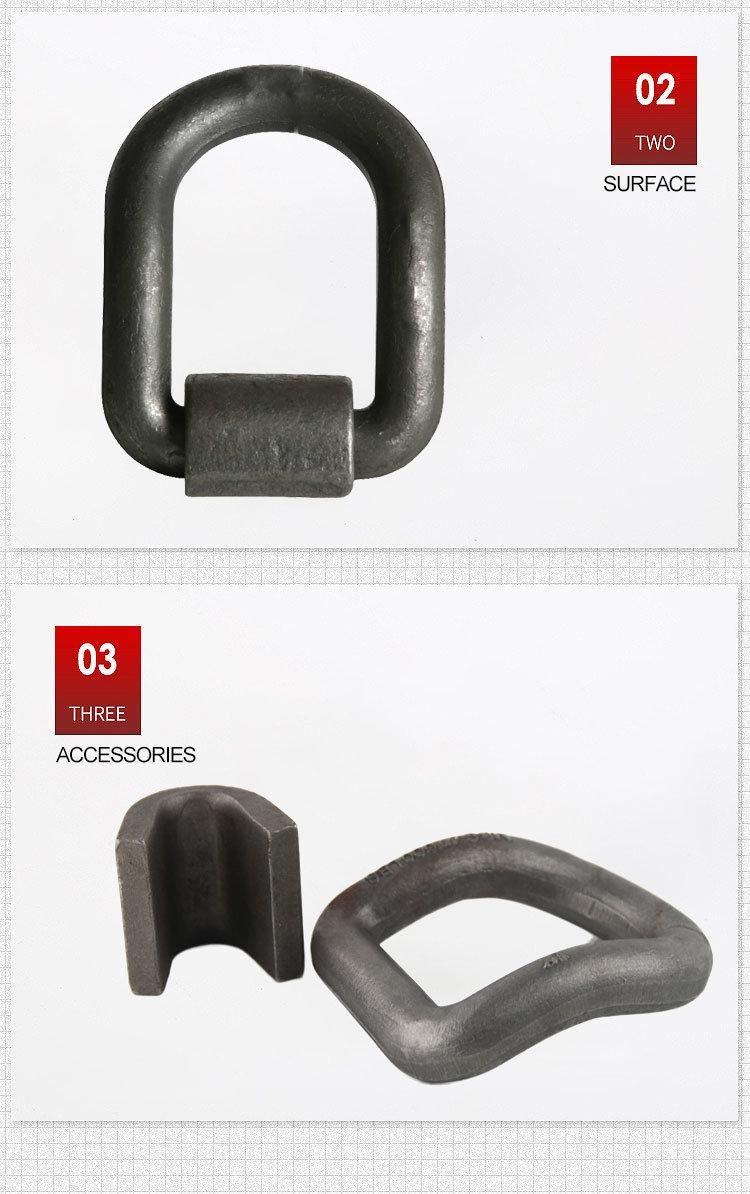 Forged D Ring with Weld on Mounting Bracket