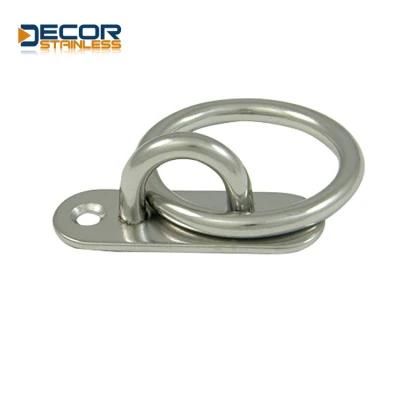 Stainless Steel Oblong Pad Eye with Ring